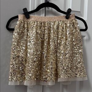 Gold Girls Sequin Skirt